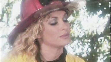Blonde firefighters with big tits get fucked by an old hippy - 2 image