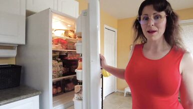 Bald Pussy Comes Home With Boss's creampie Then Masterbates With Eggplant