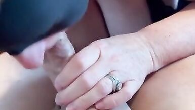 Slut wife sucks cock hard - 5 image