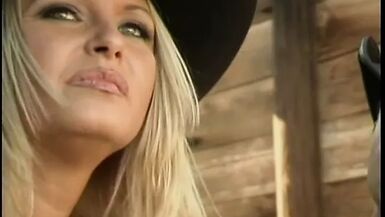 Lovely blonde gets fucked on the stove in her kitchen