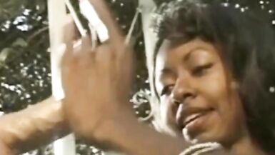 Double Choclate Ebony MILF Handjob 3some For Horny - 9 image