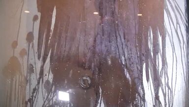 Me taking a shower while hubby films. Watch till end for a special message! - 12 image