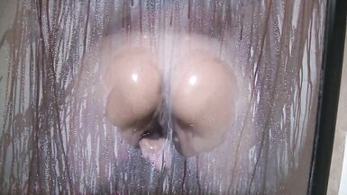 Me taking a shower while hubby films. Watch till end for a special message! - 13 image