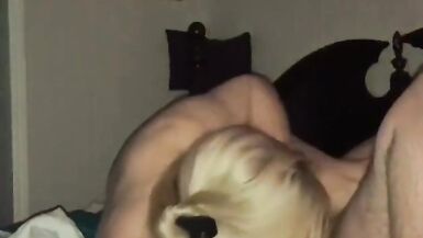 Spun slut sucking cock and getting fucked - 6 image