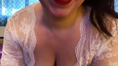 Obsessing over her angelic body till she wraps her red lips around my cock and begs for my cum - 4 image
