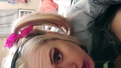 POV Small Submissive Blonde Wife giving Sloppy Wet Blowjob - 12 image