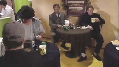 Curvy brunet gets juicy pussy pounded while licking pussy