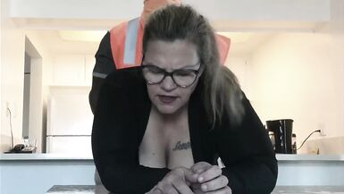 Horny Housewife Cheats With Black Construction Worker - 10 image