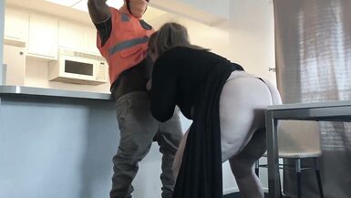 Horny Housewife Cheats With Black Construction Worker - 14 image