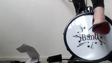 Goddess Carmen plays drums (crush video) - 11 image