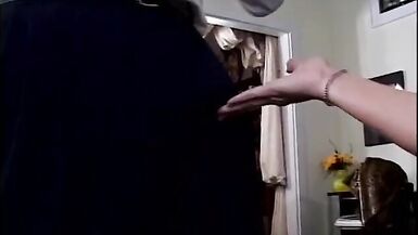 Submissive guy has to lick the leather jackboots of a MILF with his tongue - 2 image