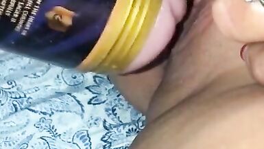 Juicy wet fleshlight tribbing pussy play - 11 image