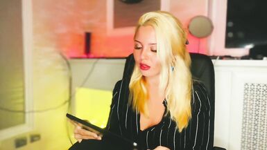 Blonde MILF invites ASMR visit from her friend's mom - 12 image