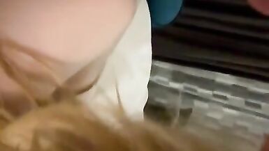 Slutty Blonde Gets Face Fucked - 12 image