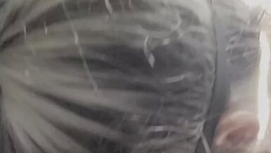 Wife getting a little sun while sucking