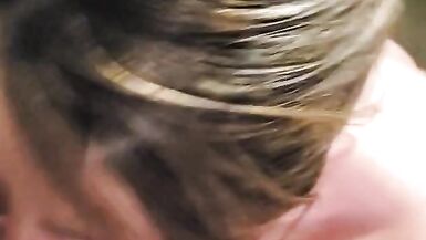 Hot Wife MILF takes a load all over her face - 10 image
