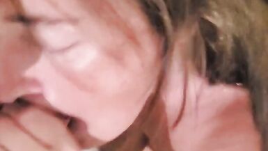 Hot Wife MILF takes a load all over her face - 14 image