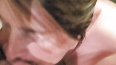 Hot Wife MILF takes a load all over her face - 7 image