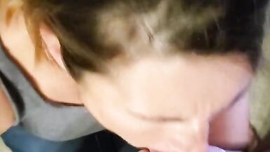 Hot Wife MILF gets a mouthful of cum - 8 image