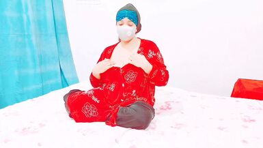 Big Tits Arab Chubby Show Boobs and Pussy - 1 image