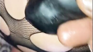 Peek-a-Booty Gets anal through the HOLES - GILF pleasured - 13 image