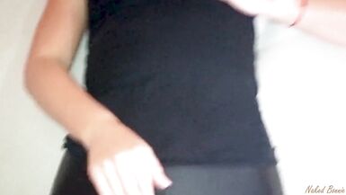 Horny Milf in leather leggings - 14 image