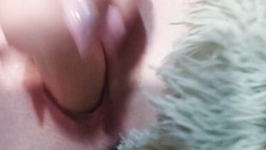 Amateur blonde sucking and fucking a big dildo - 10 image