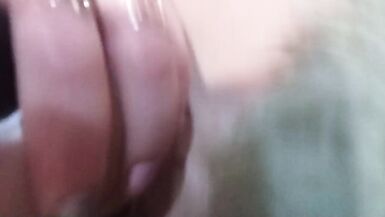 Amateur blonde sucking and fucking a big dildo - 12 image