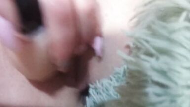 Amateur blonde sucking and fucking a big dildo - 5 image