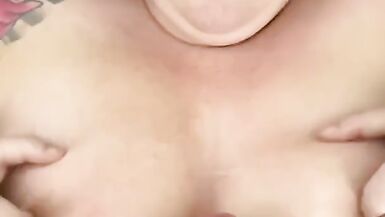 Busty MILF titfuck and cum on tits - 9 image