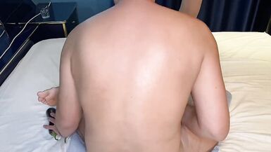 Vegetables in the ass close up. Hairy Anal. Gaping Asshole. - 11 image