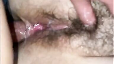 Vegetables in the ass close up. Hairy Anal. Gaping Asshole. - 13 image