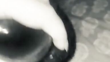 Up at 4 horny pussy bbdildo deep in