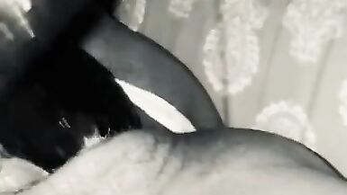 Up at 4 horny pussy bbdildo deep in
