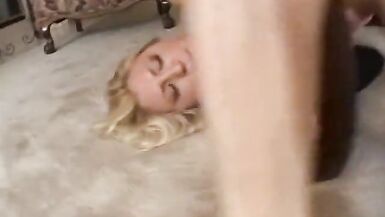 Two endowed hunks tear up the gaping butthole of blonde tram - 4 image