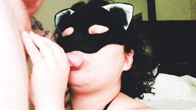 Miss Panda sucks and slurps Friend's cock - 4 image
