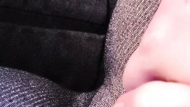 Rubbing my pussy through my leggings - 1 image