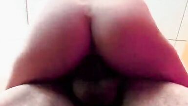 Horny blonde with small tits rides a big white cock - 8 image