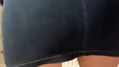 UK Amateur Milf Being Fingered in Her Pussy Whilst Wearing a Tight Denim Dress - 15 image