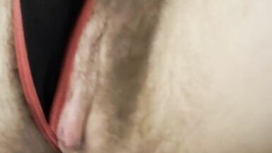 Hot Hairy Pussy BDSM Leg Harness Blindfolded American Milf - 5 image