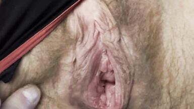 Blindfolded American Milf BDSM Leg Harness Hairy Pussy Porn - 14 image