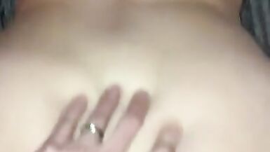 MILF sucks big cock in her nightgown gets fucked and licks the cum - 12 image