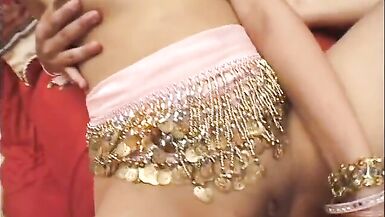 Wild bellydancers with great tits do scissoring with toy - 15 image