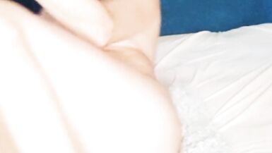 Nude blonde fucks herself with pussy glass dildo close up - 12 image