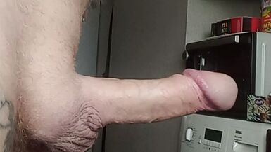 deep blowjob close-up and a mouthful of cum - 1 image