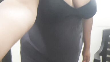 desi horny wife dancing on a call