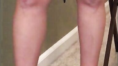 LilGiantess's Boss Peeks at Her Legs - 13 image