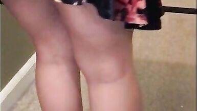 LilGiantess's Boss Peeks at Her Legs - 8 image