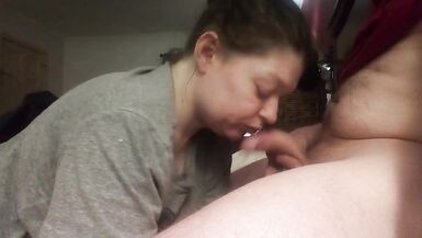 Wife gives amazing blow job swallows all my cum - 13 image