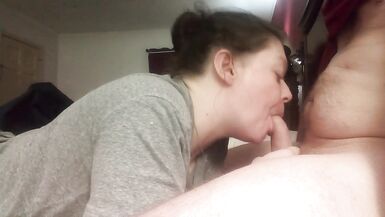 Wife gives amazing blow job swallows all my cum - 5 image